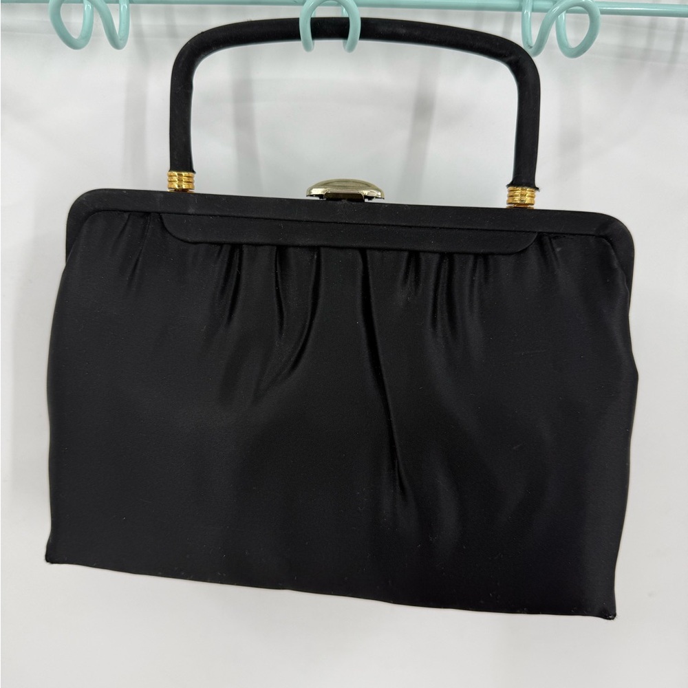 Mardane vintage-style mid-century black evening clutch/ bag